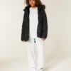 Parkas med fuskpälsfoder Parkas med fuskpälsfoder