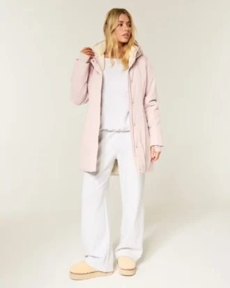 Parkas med fuskpälsfoder