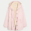 Parkas med fuskpälsfoder Parkas med fuskpälsfoder