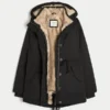 Parkas med fuskpälsfoder Parkas med fuskpälsfoder