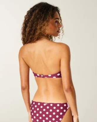 Push-up-bikinitopp med balconette-skärning