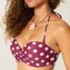 Push-up-bikinitopp med balconette-skärning
