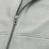 Rektangulär passform Hoodie med dragkedja och nitar