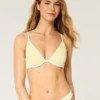 Ribbad bikini-top med bygel