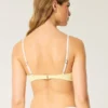 Ribbad bikini-top med bygel