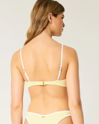 Ribbad bikini-top med bygel