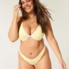 Ribbad bikini-top med bygel