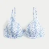 Ribbad bikini-top med bygel och djup urringning Ribbad bikini-top med bygel och djup urringning