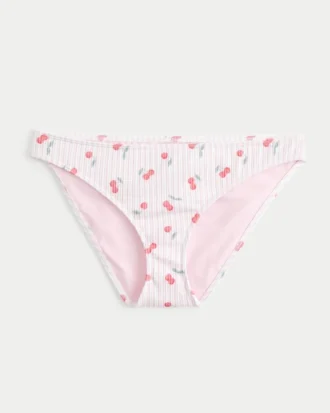 Ribbad bikinitrosa med låg midja