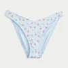 Ribbad högt skuren bikiniunderdel