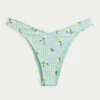 Ribbad högt skuren Cheekiest bikinitrosa
