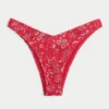 Ribbad högt skuren Cheekiest bikinitrosa