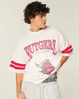 Rutgers University Scarlet Knights grafisk fotbollströja