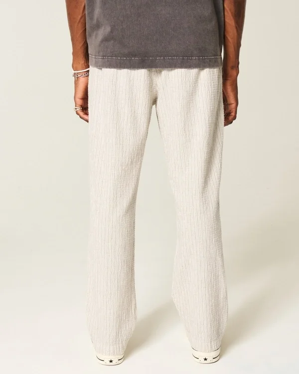 Seersucker Loose Pull-On Pants Seersucker Loose Pull-On Pants