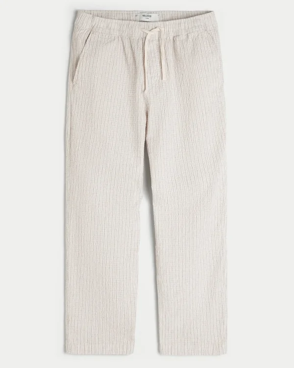 Seersucker Loose Pull-On Pants Seersucker Loose Pull-On Pants