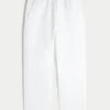 Seersucker Loose Pull-On Pants Seersucker Loose Pull-On Pants