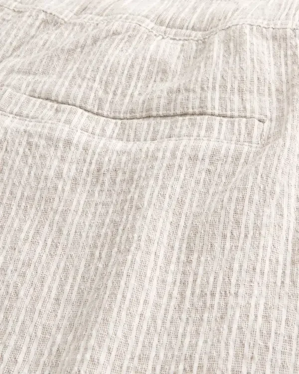 Seersucker Loose Pull-On Pants Seersucker Loose Pull-On Pants