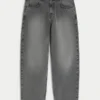 Skater Baggy Jeans i tvättad grå färg