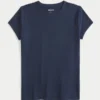 Sömlös baby-T-shirt i crew-modell