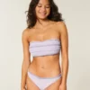 Smockad bandeau-bikinitopp Smockad bandeau-bikinitopp