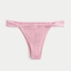 Smockad bikinitrosa med högt ben
