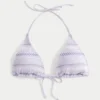 Smockad halterneck-bikinitopp