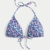 Smockad halterneck-bikinitopp