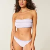 Smockad midja, högt skuren Cheekiest bikinitrosa