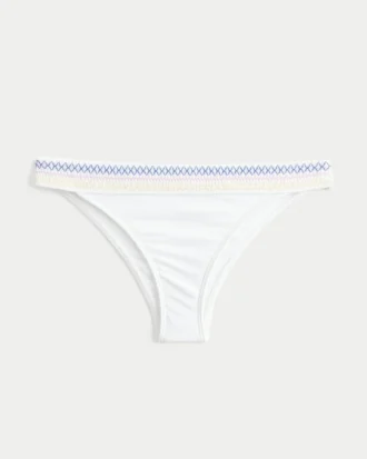 Smockad midja, högt skuren Cheekiest bikinitrosa