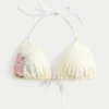 Spring Break grafisk halterneck-triangelbikinitopp