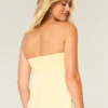 Strap-free babydoll-top med snörning