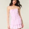 Strapeless Knit Skort Dress