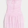 Strapeless Knit Skort Dress
