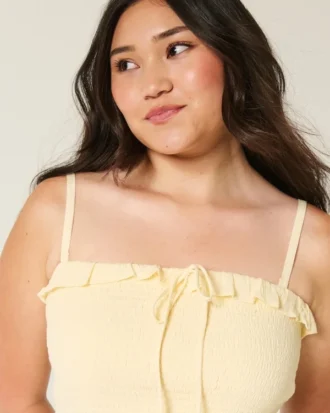 Strapeless Smocked Maxi Dress
