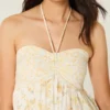 Strapless Ruffle Babydoll Mini Dress