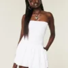 Strapless Smocked Bodice Mini Dress Strapless Smocked Bodice Mini Dress