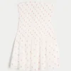 Strapless Smocked Bodice Mini Dress Strapless Smocked Bodice Mini Dress
