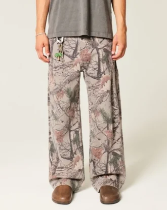 Superbaggy jeans i kamouflage