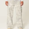 Superbaggy jeans i kamouflage