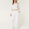 Sweatpants med hundmotiv och vida ben Sweatpants med hundmotiv och vida ben