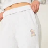 Sweatpants med hundmotiv och vida ben Sweatpants med hundmotiv och vida ben