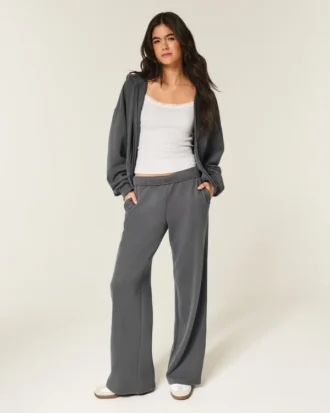 Sweatpants med vida ben