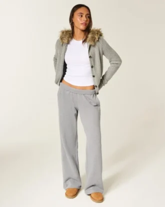 Sweatpants med vida ben