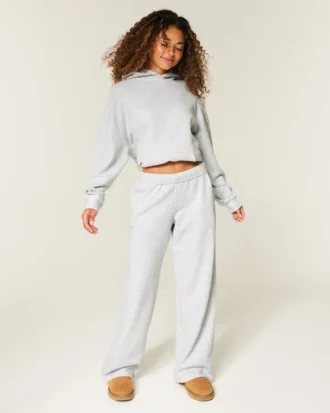 Sweatpants med vida ben