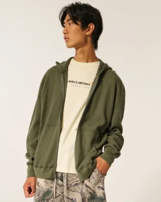 Termisk hoodie med dragkedja