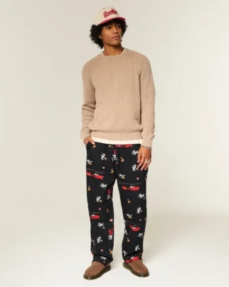 Tom och Jerry-pyjamasbyxor i flanell