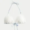 Triangelbikinitopp i virkad stil