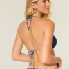 Triangelbikinitopp i virkad stil