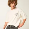 Tung baggy crop Los Angeles grafisk fotbollströja Tung baggy crop Los Angeles grafisk fotbollströja