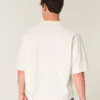 Tung baggy kort varsity-fotbollströja med tryck